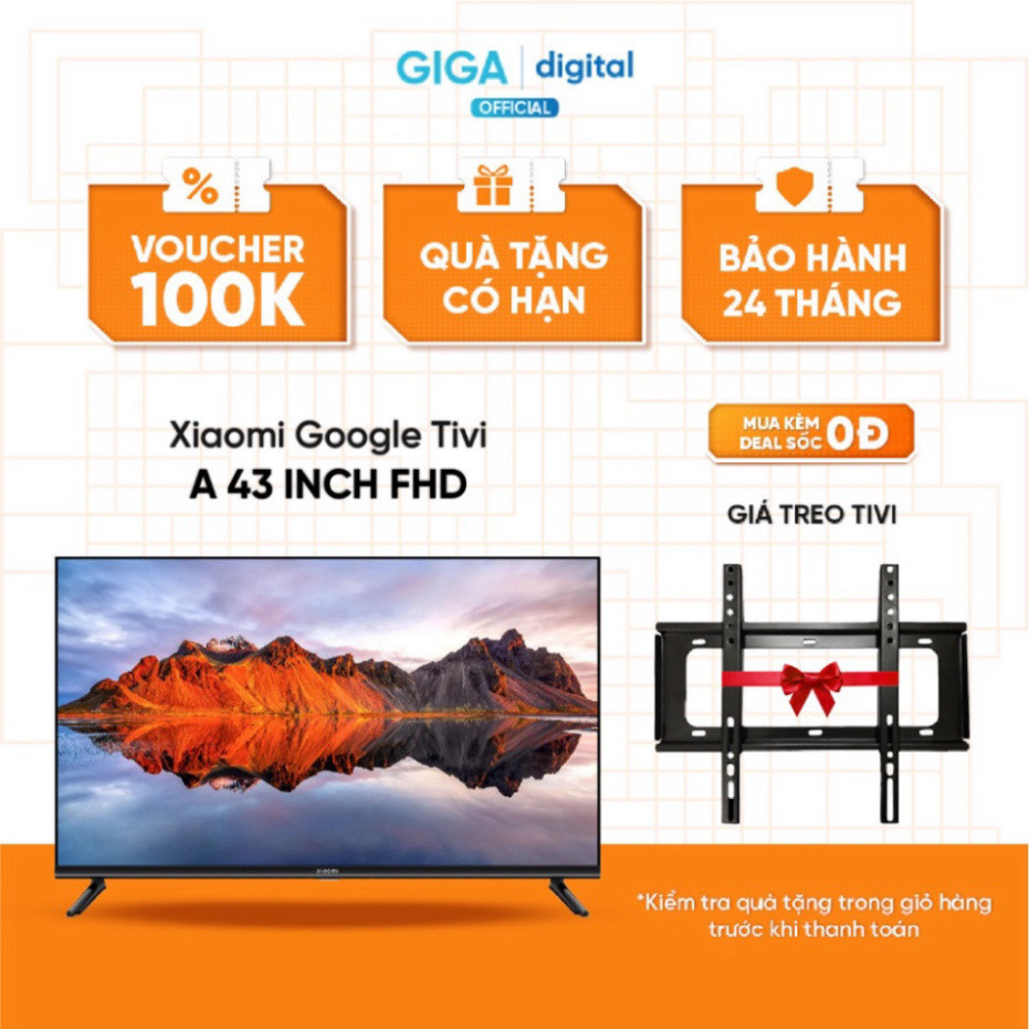 Xiaomi Tivi A 43 inch FHD - Chính Hãng - BH 24 Tháng sale đầu năm mới