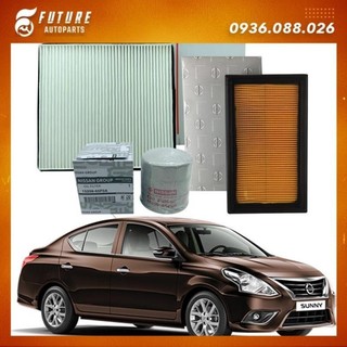 Lọc gió động cơ - Lọc điều hòa - Lọc dầu nhớt xe Sunny
