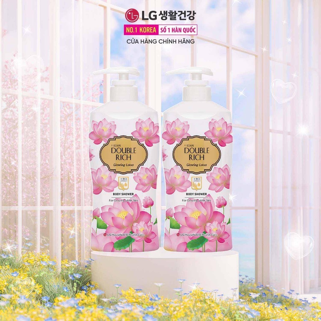 Combo 2 Sữa tắm Double Rich hương hoa chiết xuất từ thiên nhiên - Glowing Lotus