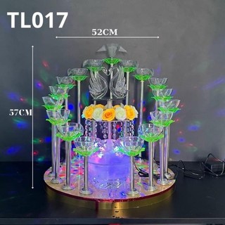 THÁP LY ĐÁM CƯỚI - THÁP TRÒN TIỆC CƯỚI (DÂU RỂ, THIÊN NGA, ĐÈN).