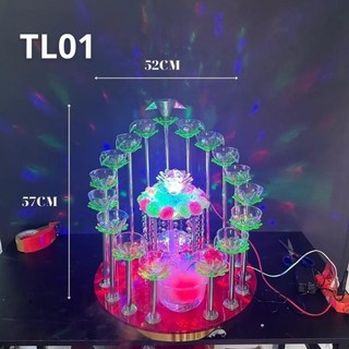 THÁP LY ĐÁM CƯỚI - THÁP TRÒN TIỆC CƯỚI (DÂU RỂ, THIÊN NGA, ĐÈN).