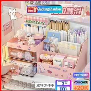 Hộp Đựng Bút, Kệ Mỹ Phẩm Để Bàn Dễ Thương Tiện Dụng Cho Văn Phòng Học Sinh
