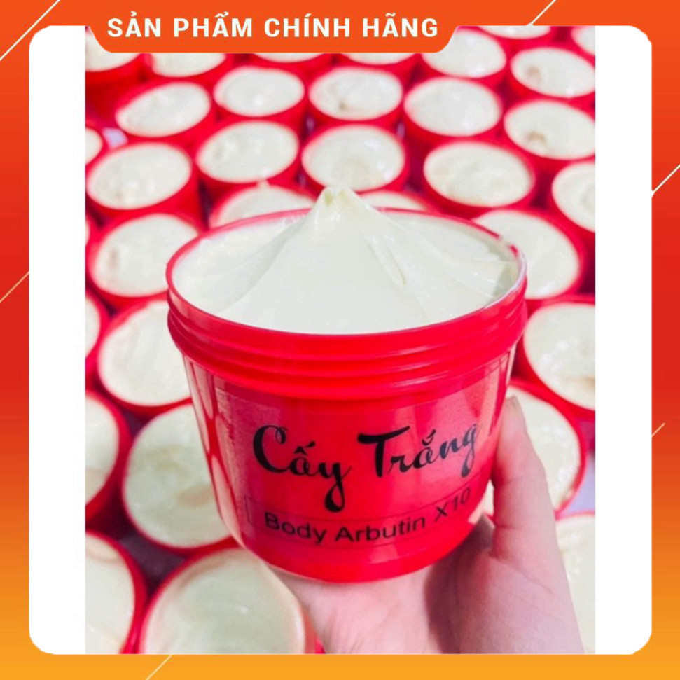 [ loại 1] Kem Body Cấy Trắng Arbutin x10 500g Kháng Nước 100% kem ủ siêu trắng