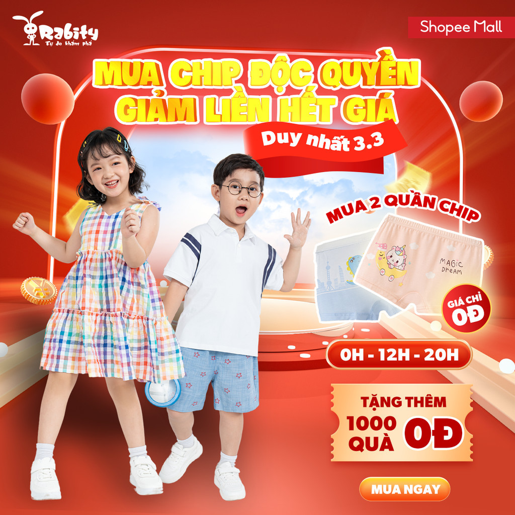 Bộ thun ngắn tay bé trai bé gái Rabity bộ đồ ngủ cho bé gái cotton mỏng mát cho trẻ em 93007