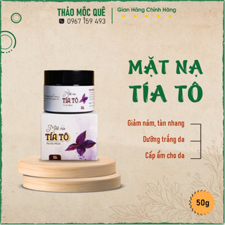 Mặt nạ tía tô - giảm nám, tàn nhang, thâm mụn