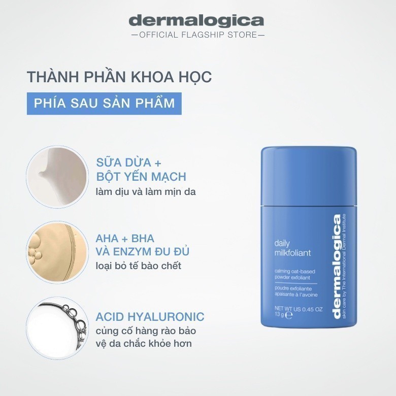 Tẩy tế bào chết Dermalogica Daily Milkfoliant làm dịu & làm sáng mượt tức thì 13g