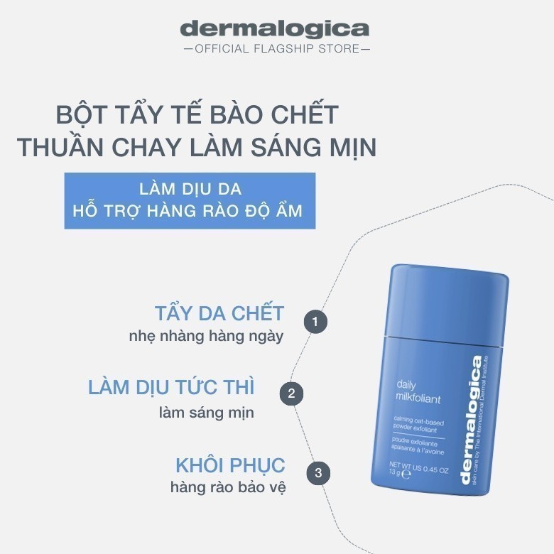 Tẩy tế bào chết Dermalogica Daily Milkfoliant làm dịu & làm sáng mượt tức thì 13g