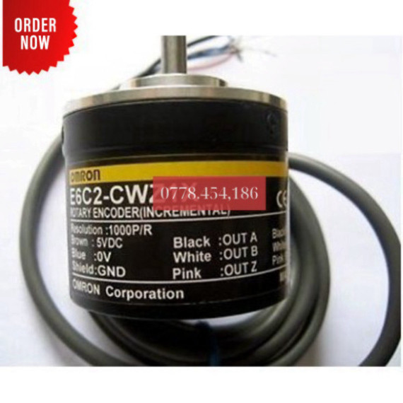 Bộ mã hóa vòng quay encoder OMRON E6B2 CWZ1X 100 200 360 500 600 1000 1024 2000 P/R  XUNG