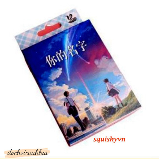 YOUR NAME CẬU TÊN LÀ GÌ Bộ bài Tây anime your name 54 ảnh khác nhau