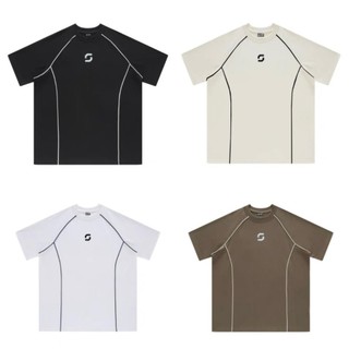 Áo thun raglan cotton phối line unisex 4 màu hottrend 2024