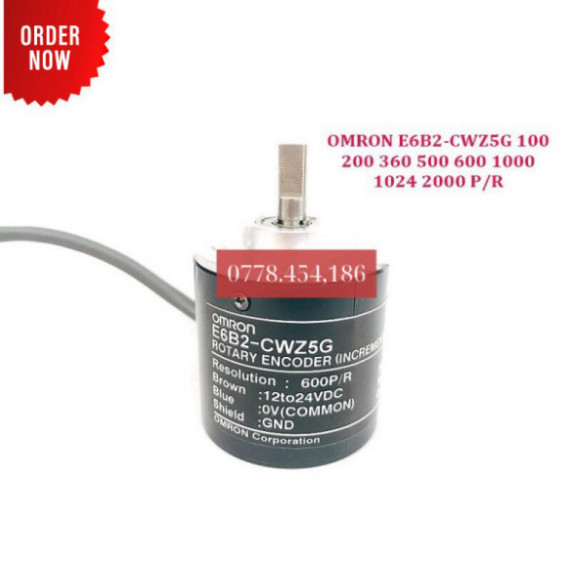 Bộ mã hóa vòng quay encoder OMRON E6B2 CWZ5G 100 200 360 500 600 1000 1024 2000 P/R  XUNG
