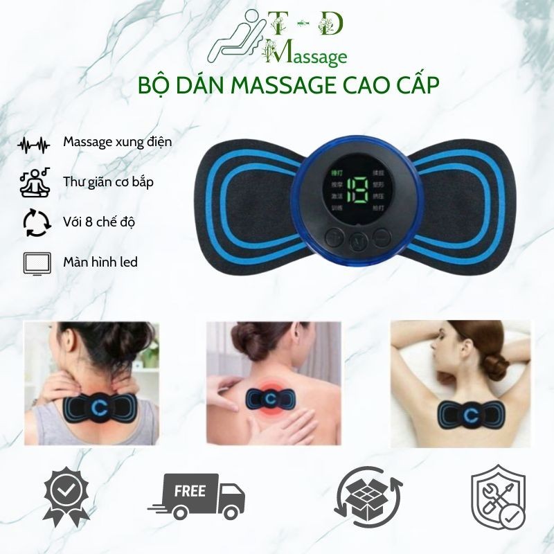 Miếng dán massage cổ vai gáy thay thế làm bằng GEL chất lượng cao, tấm massage xung điện phù hợp với mọi đầu máy