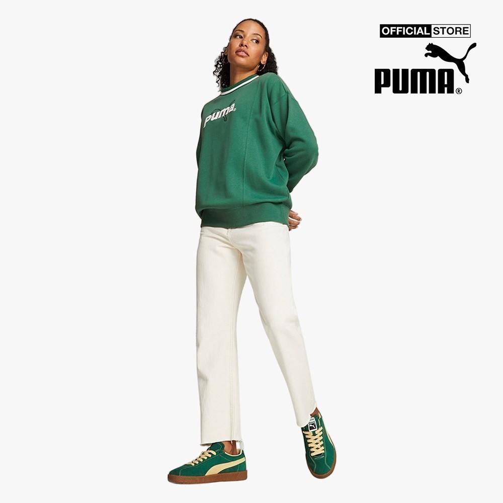 PUMA - Áo sweatshirt nữ tay dài Team 538381-37