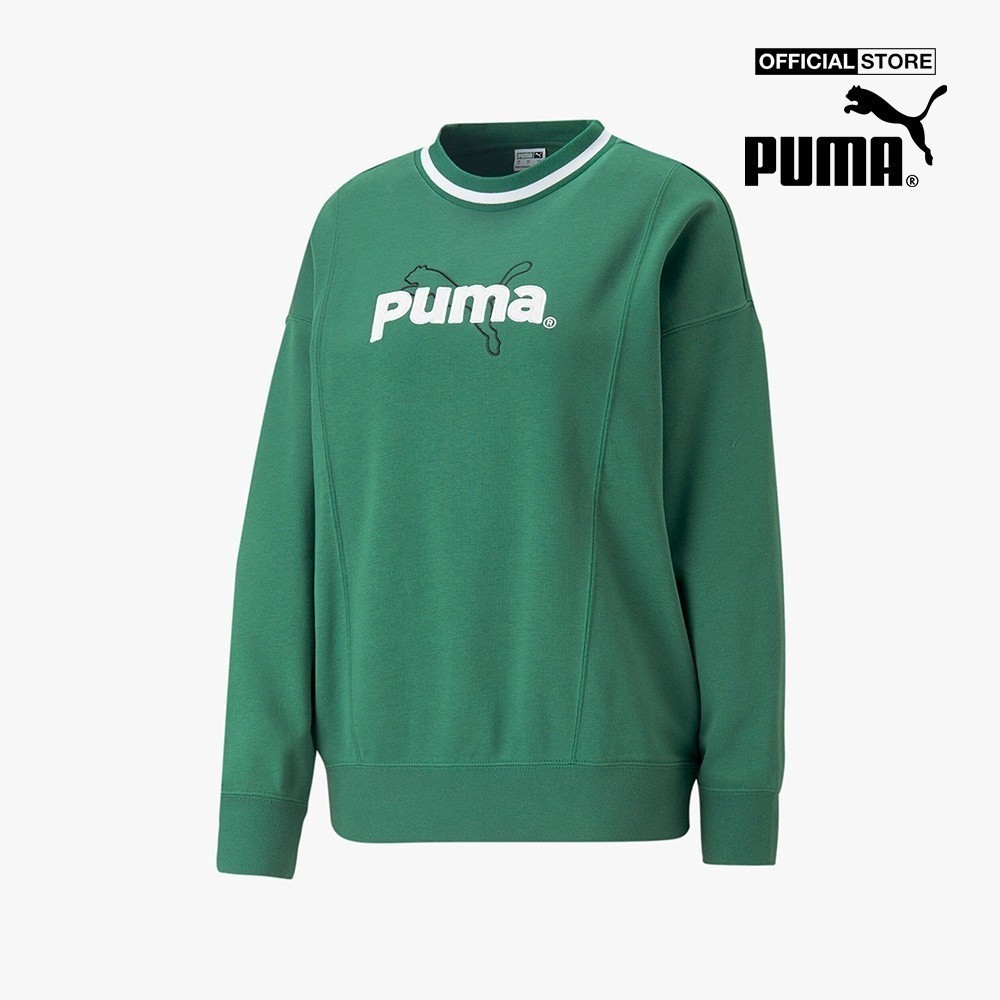 PUMA - Áo sweatshirt nữ tay dài Team 538381-37