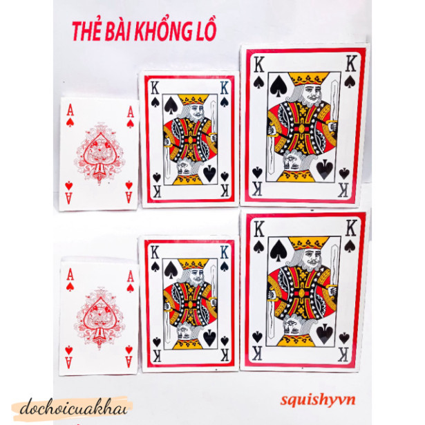 (10 LOẠI) Bộ Bài Tây Bài Poker to lớn A4 Bộ bài tây/ bài poker kích tấc lớn,cỡ lớn, loại to THẻ bài 