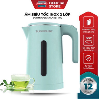 Ấm siêu tốc 2 lớp sunhouse shd1351 dung tích 1.8 lít hàng chính hãng