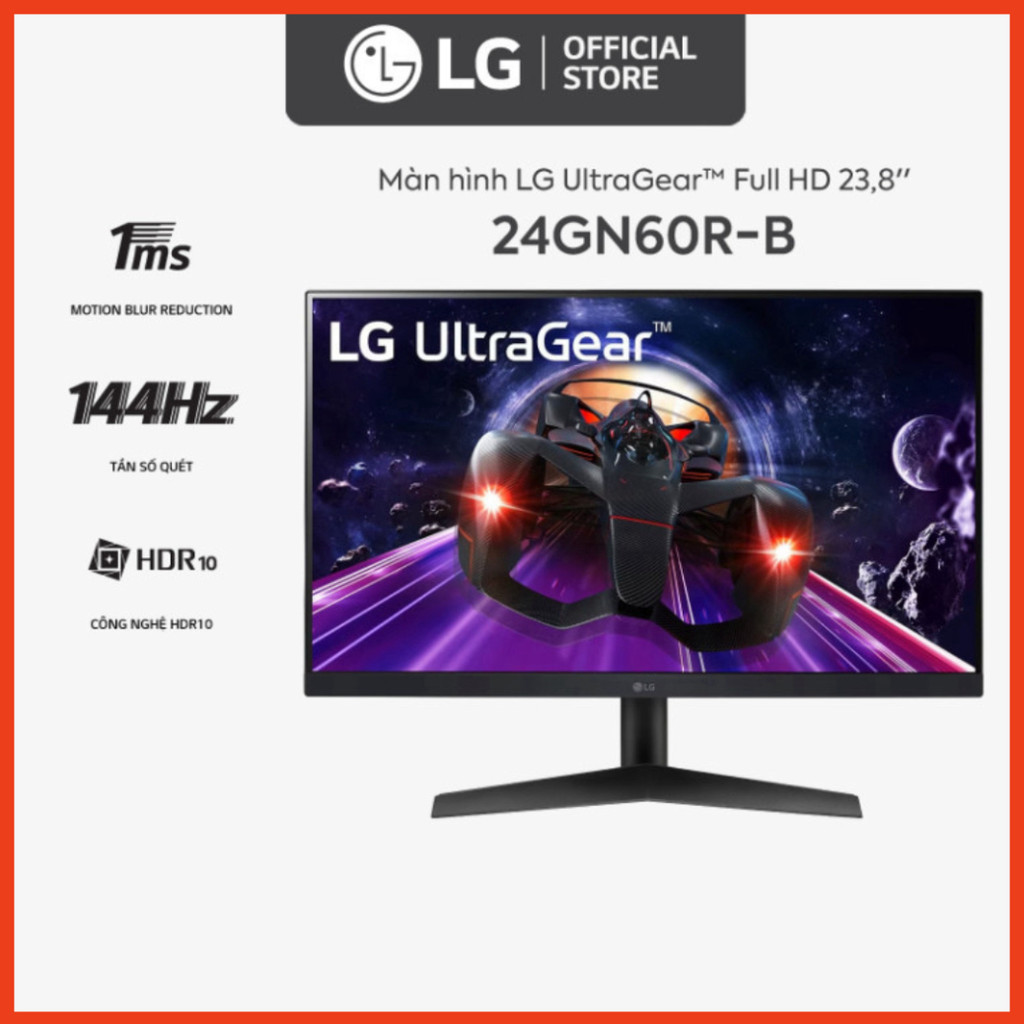 Màn Hình LG 24GN60R-B 23.8" 1ms 144Hz IPS UltraGear™ ....