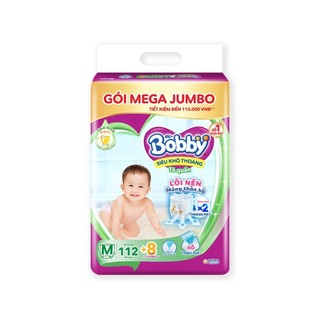 [Tặng thêm 8 miếng] Tã/bỉm quần Bobby 3mm Gạo non M112