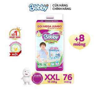 Tã/bỉm quần bobby 3mm gạo non xxl76
