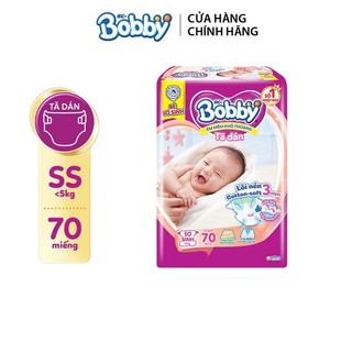 Tã dán bobby đệm thun thấm mồ hôi nb70