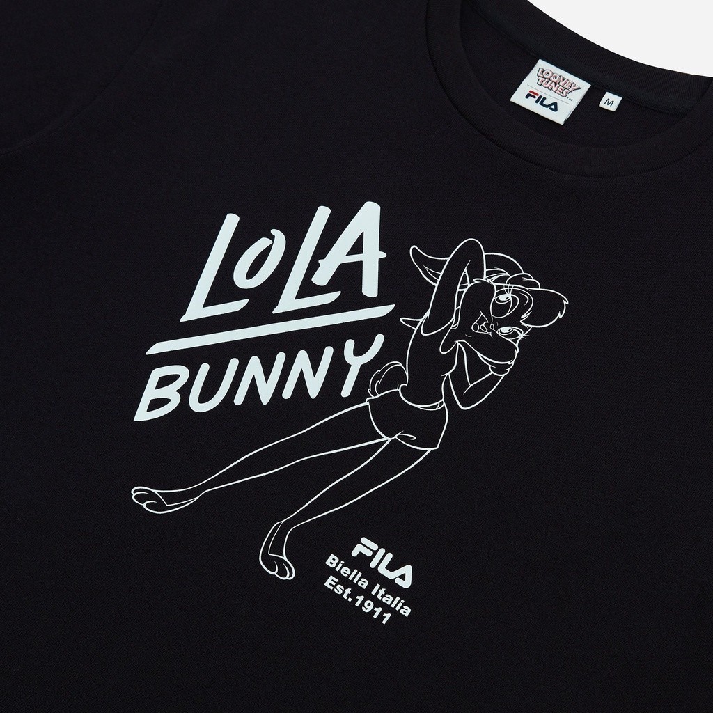 Áo thun tay ngắn thời trang unisex Looney Tunes x Fila - FW2RSF1140X-BLK
