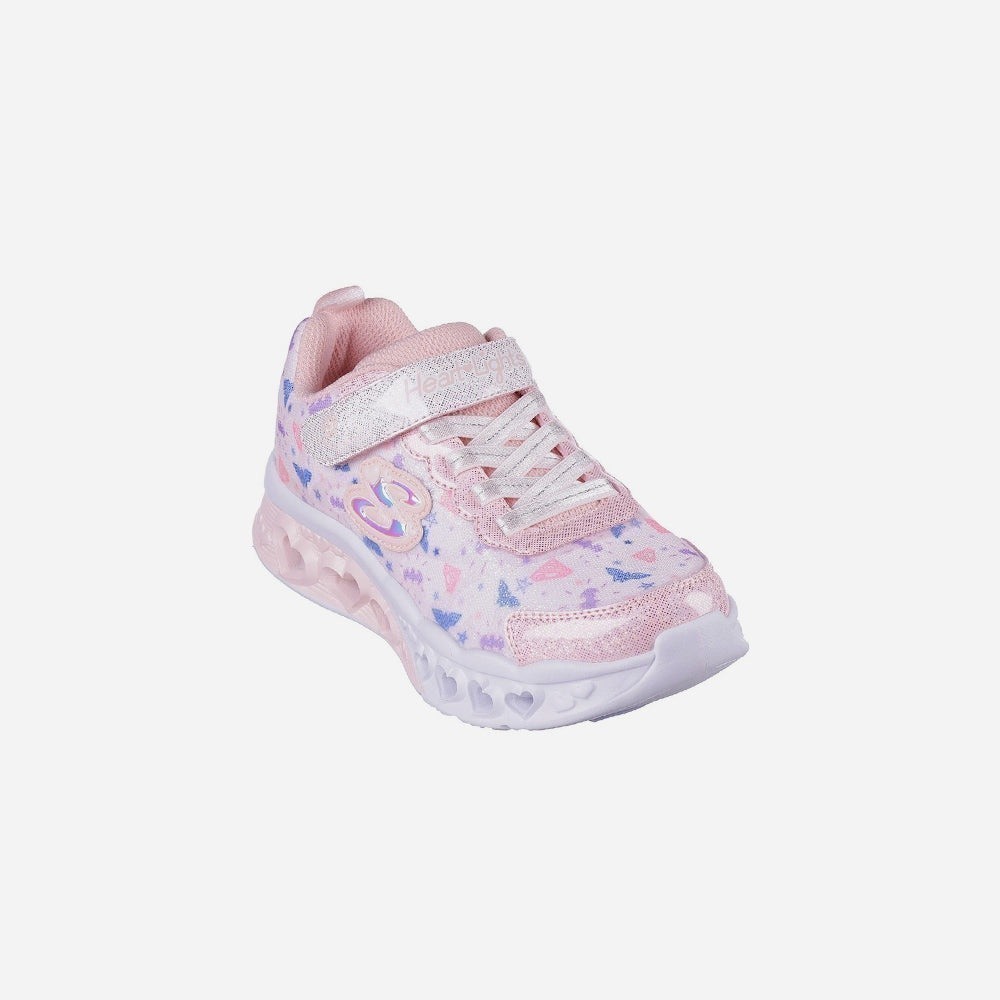 Giày sneaker bé gái Skechers Flutter Heart Lights - Dc Collab - 319509L-PKMT
