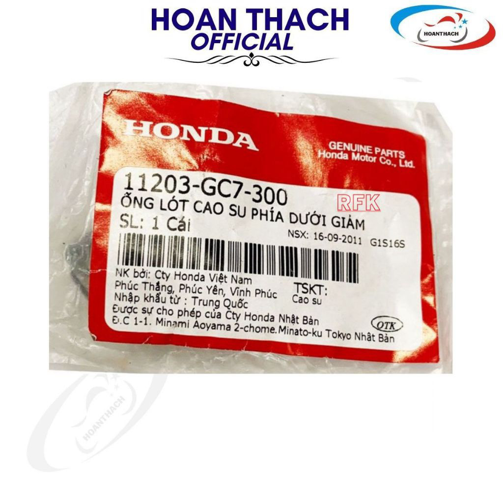 Ống lót cao su phía dưới giảm HOANTHACH dùng cho xe máy SH 125, SH 150, SPACY hoanthachofficial