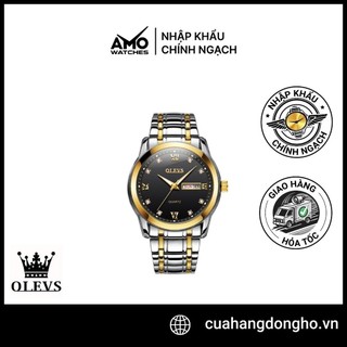 Đồng hồ Nam OLEVS 8691 chính hãng - Dây thép - Mặt tròn 40mm
