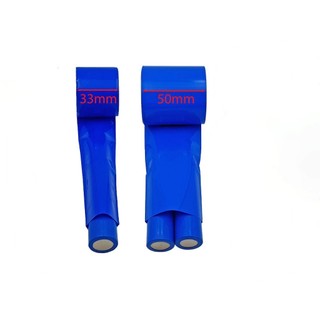 Màng co nhiệt pvc cách điện bọc cell pin 18650 bản 33mm - 50mm bọc 1 cell và 2 cell pin