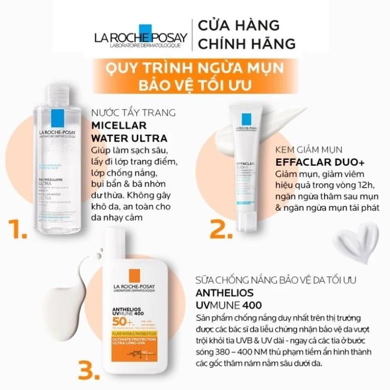 Kem Chống Nắng Dạng Sữa Không Nhờn Rít La Roche