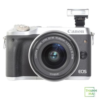 Máy ảnh Canon EOS M6 IS STM (Màu Bạc) - Hàng Chính Hãng - Vũ Hà