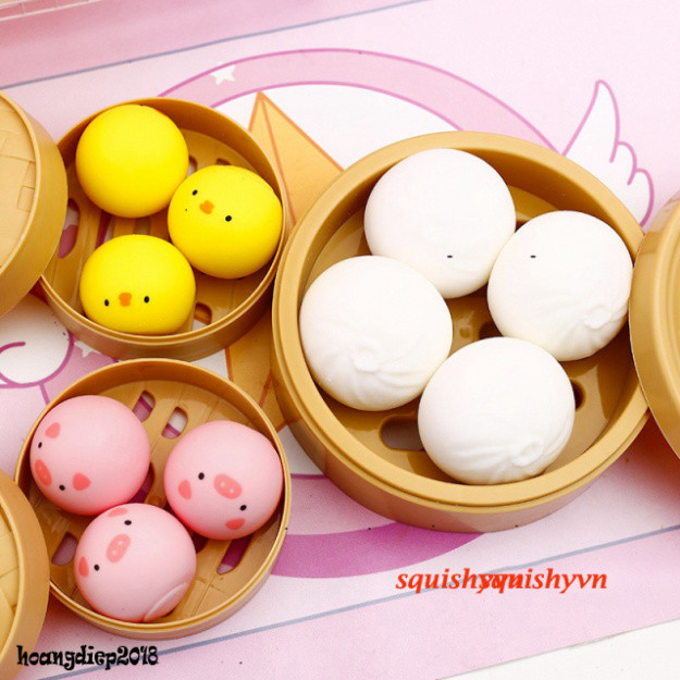 ⚡ BÁNH BAO⚡ Squishy Mochi Cute Mini blind box squishy mochi mềm - đồ giải trí bóp giảm stress ngẫu n