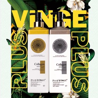 Vinge Plus - Cặp Dầu Gội Xả Collagen Vinge Plus 1000Ml Giảm Rụng Tóc, Kích Mọc Tóc, Phục Hồi Tóc Hư Tổn VB