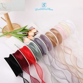 Ruy băng 4cm voan đuôi cá làm hoa handmade decoration