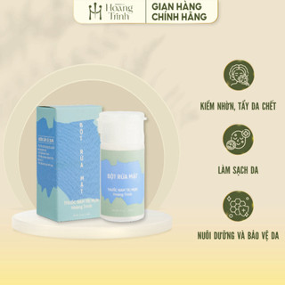 Bột rửa mặt kìm nhờn dưỡng ẩm Hoàng Trinh giúp dưỡng da làm sạch da sâu 30gram