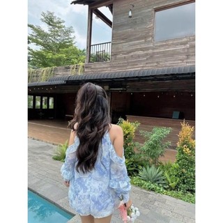 SET ÁO XANH KHOÉT VAI + SHORT
