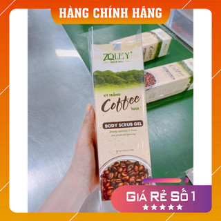 Tẩy tế bào chết kỳ trắng coffee tươi zoley 300gr