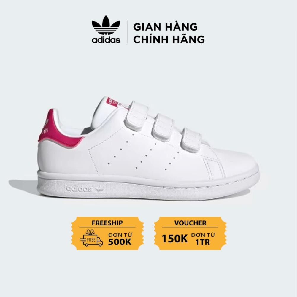 [ CHÍNH HÃNG ] Giày adidas Stan Smith trắng đỏ quai dán S80041 [ FULL BOX + FREE SHIP ]