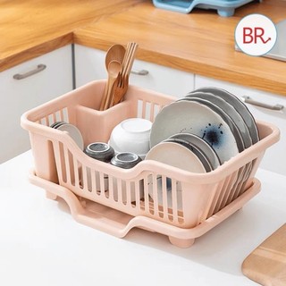 Khay nhựa úp chén bát ráo nước Việt Nhật , Giá úp bát đĩa có ống đũa đa năng kèm khay hứng thoát nước - br 02025