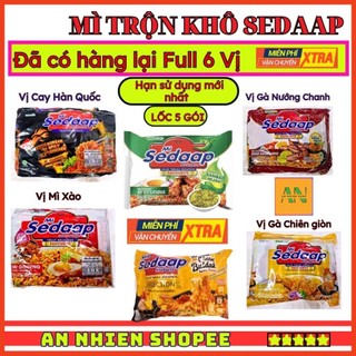 Combo 5 Gói Mì Trộn Ăn Liền Sedaap đủ vị siêu ngon