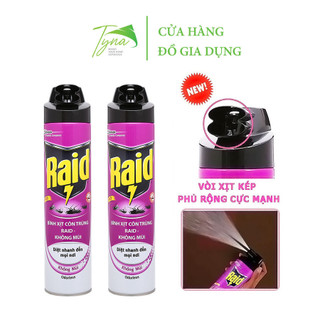 Xịt côn trùng Raid Không mùi 600ml