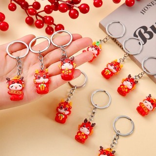 Móc khóa mini quà tặng năm mới may mắn , móc chìa khóa sillicon bé rồng cute món quà cho học sinh sinh viên