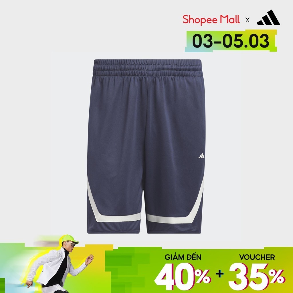 [3-5.3, VOUCHER 35%] adidas Bóng rổ Quần Short Block adidas Pro Nam Màu xanh da trời IL2246