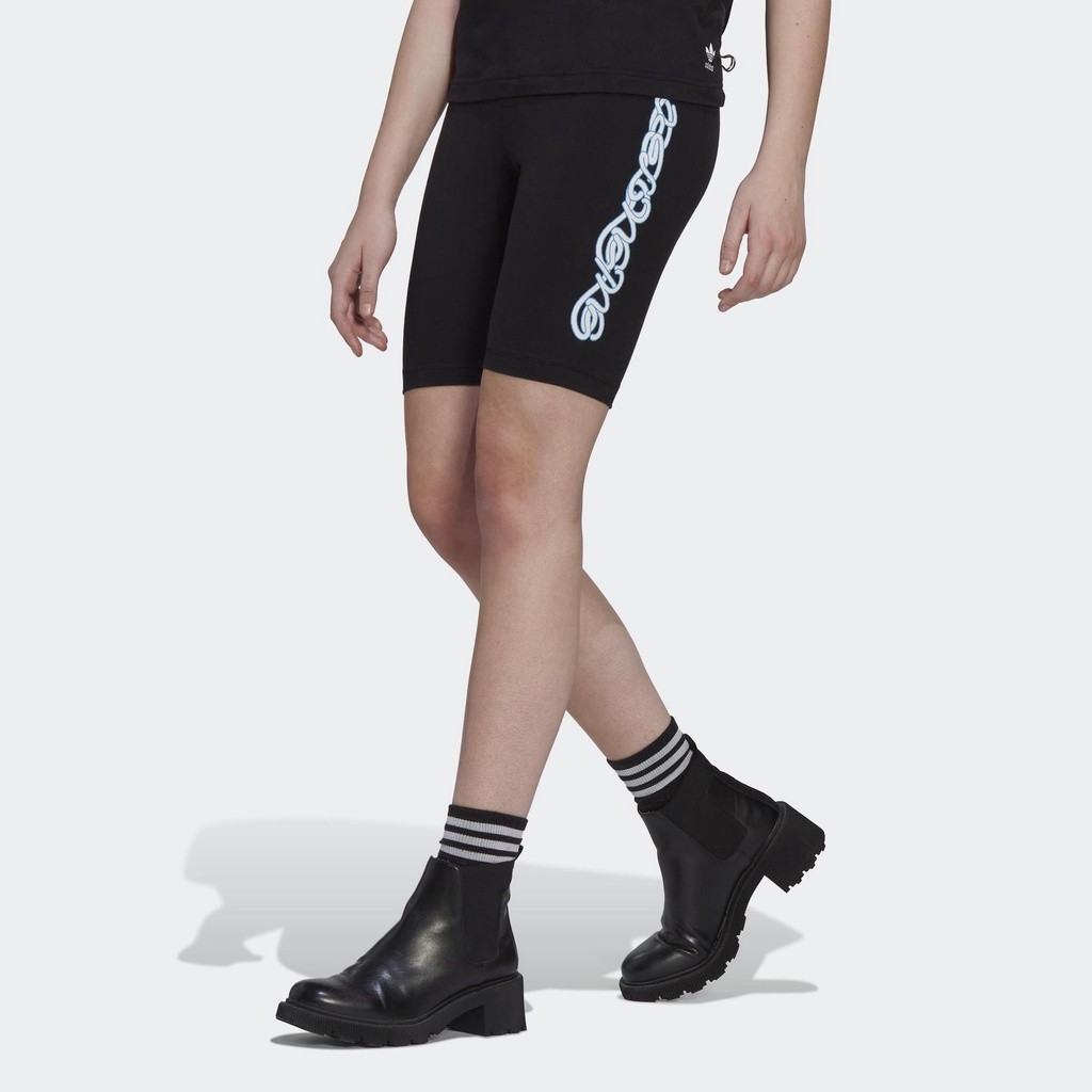 [3-5.3, VOUCHER 35%] adidas Phong cách sống Quần Biker Short Nữ Đen HT3768