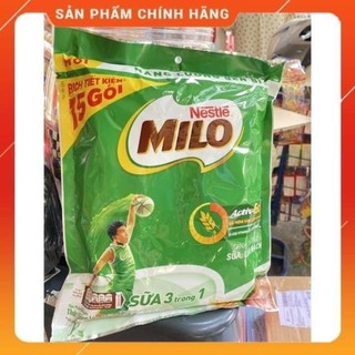 Thức Uống Lúa Mạch Milo Sữa 3in1 Bịch 15 Gói 22g (330g)
