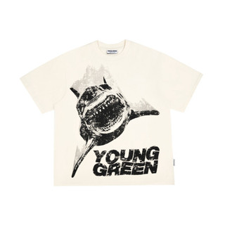 Áo Thun Young Green Shark Cream