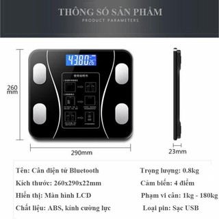 Cân Điện Tử 180kg Thông Minh ( Bluetooth )