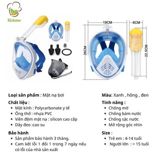 Mặt Nạ Lặn Cao Cấp Đi Biển Mnb01