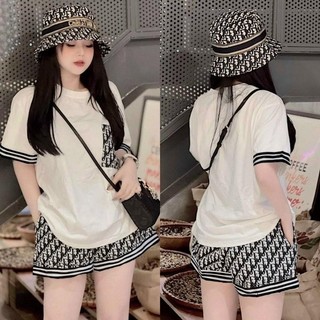 Set Dior - bộ đùi mặc nhà , đi chơi siêu chất