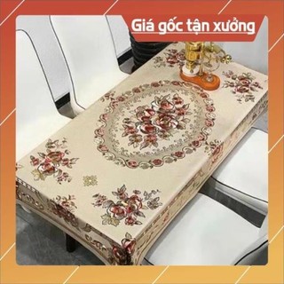 Khăn trải bàn pvc, khăn trải bàn chống thấm nước dập nổi ren hoa nhiều kích thước .